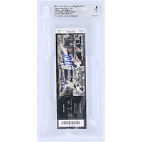 CC Sabathia New York Yankees Autographed Career Win 245 Beckett Fanatics Witnessed Authenticated Ticket from August 12, 2018 with "Career Win #245" Inscription