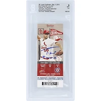 Trea Turner Washington Nationals Autographed 1st Career Stolen Base Beckett Fanatics Witnessed Authenticated Mint 9 Ticket from September 1, 2015 with "1st Career SB" Inscription