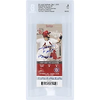 Trea Turner Washington Nationals Autographed 1st Career Stolen Base Beckett Fanatics Witnessed Authenticated Ticket from September 1, 2015 with "1st Career SB" Inscription