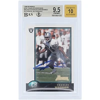 Charles Woodson Oakland Raiders Autographed 1998 Bowman #181 Beckett Fanatics Witnessed Authenticated 9.5/10 Rookie Card