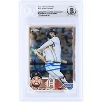 Riley Greene Detroit Tigers Autographed 2023 Topps Chrome #182 Beckett Fanatics Witnessed Authenticated Rookie Card