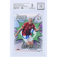 Erling Haaland Manchester City Autographed 2023 Topps Finest Road To UEFA Euro Prized Footballers #PF-EH Beckett Fanatics Witnessed Authenticated 9/10 Card