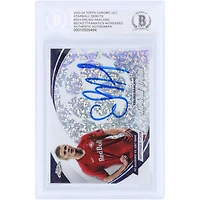 Erling Haaland Manchester City Autographed 2023-24 Topps Chrome UEFA Starball Debuts #SD-3 Beckett Fanatics Witnessed Authenticated Card