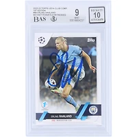 Erling Haaland Manchester City Autographed 2022-23 Topps UEFA 1st Edition #99 Beckett Fanatics Witnessed Authenticated 9/10 Card