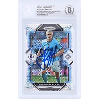 Erling Haaland Manchester City Autographed 2022-23 Panini Prizm Breakaway Prizm #9 Beckett Fanatics Witnessed Authenticated Card
