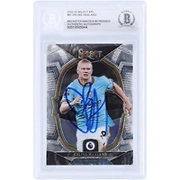 Erling Haaland Manchester City Autographed 2022-23 Panini Select #61 Beckett Fanatics Witnessed Authenticated Card