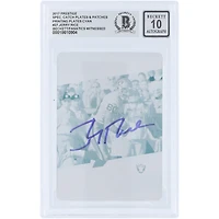 Jerry Rice Oakland Raiders Autographed 2017 Panini Prestige Cyan Printing Plate #27 #1/1 Beckett Fanatics Witnessed Authenticated 10 Card
