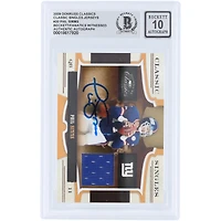 Phil Simms New York Giants Autographed 2009 Donruss Classics Classic Single Jersey Relic #20 #/250 Beckett Fanatics Witnessed Authenticated 10 Card
