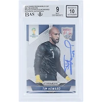 Tim Howard USMNT Autographed 2014 Panini Prizm World Cup #66 Beckett Fanatics Witnessed Authenticated 9/10 Card