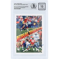 Joe Montana & Jerry Rice San Francisco 49ers Autographed 1991 Upper Deck #35 Beckett Fanatics Witnessed Authenticated /10 Card