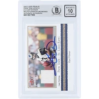 Kurt Warner St. Louis Rams Autographed 2002 Fleer Premium Prem Team Jersey Relic #KW Beckett Fanatics Witnessed Authenticated 10 Card