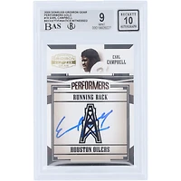 Earl Campbell Houston Oilers Autographed 2005 Donruss Gridiron Gear Performers Gold #P-16 #/500 Beckett Fanatics Witnessed Authenticated 9/10 Card