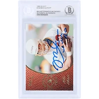 Mike Alstott Tampa Bay Buccaneers Autographed 1996 Pinnacle Select #158 Beckett Fanatics Witnessed Authenticated Rookie Card