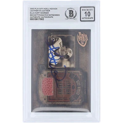 Kurt Warner St. Louis Rams Autographed 2003 Playoff Hogg Heaven Leather In Leather Football Relic #LL-5 #/250 Beckett Fanatics Witnessed Authenticated /10 Card