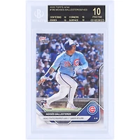Moisés Ballesteros Chicago Cubs 2025 Topps Now Highly Touted Prospect Logs 1st Career Hit & RBI Black Label #186 BGS Authenticated 10 Rookie Card - 10,10,10,10 Subgrades