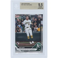 Nick Kurtz Athletics 2025 Topps Now 1st Hit, RBI In MLB Debut For Club's Top Prospect #101 BGS Authenticated 9.5 Rookie Card