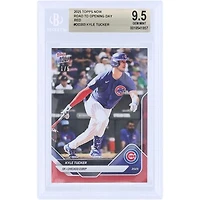 Kyle Tucker Chicago Cubs 2025 Topps Now Road To Opening Day Red Foil #OD-203 #/5 BGS Authenticated 9.5 Card