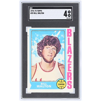 Bill Walton Portland Trail Blazers 1974-75 Topps #39 SGC Authenticated Rookie Card