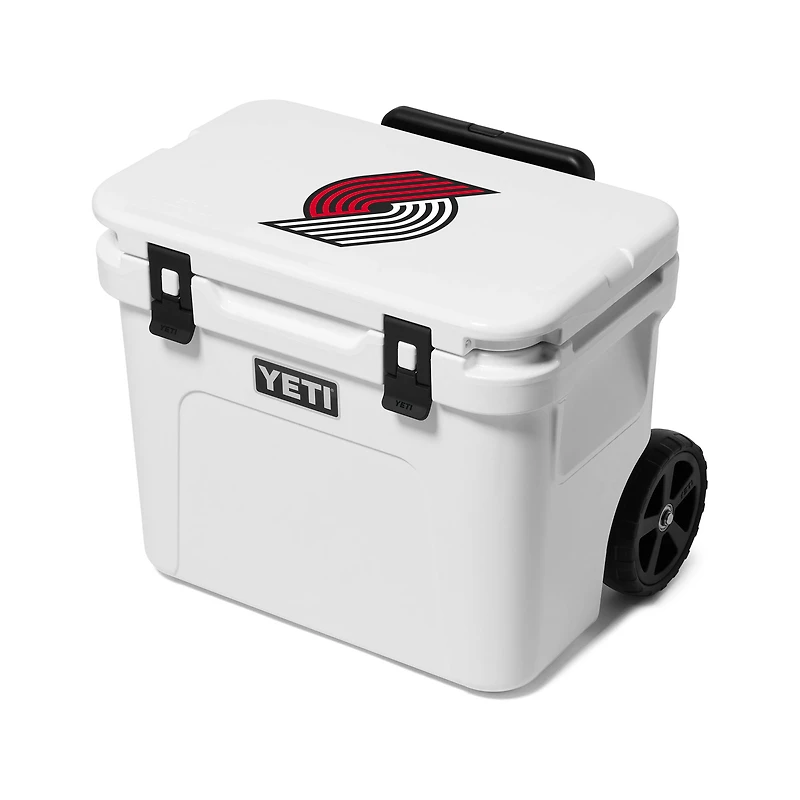 YETI White Portland Trail Blazers Roadie 32 Wheeled Cooler