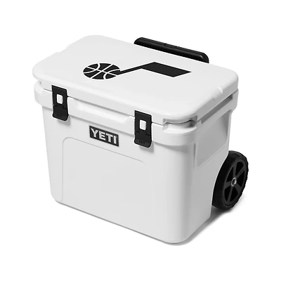 YETI White Utah Jazz Roadie 32 Wheeled Cooler