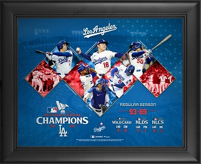 Los Angeles Dodgers Framed 11" x 14" 2025 National League Champions Collage