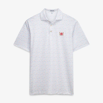 Men's Peter Millar White Kentucky Derby Polo