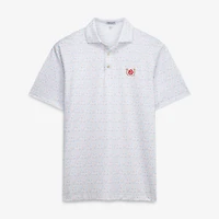 Men's Peter Millar  White Kentucky Derby Polo