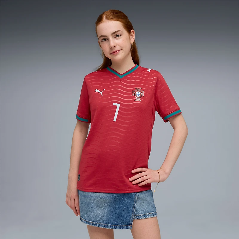 Youth Puma Cristiano Ronaldo Red Portugal National Team 2026 Home Replica Jersey