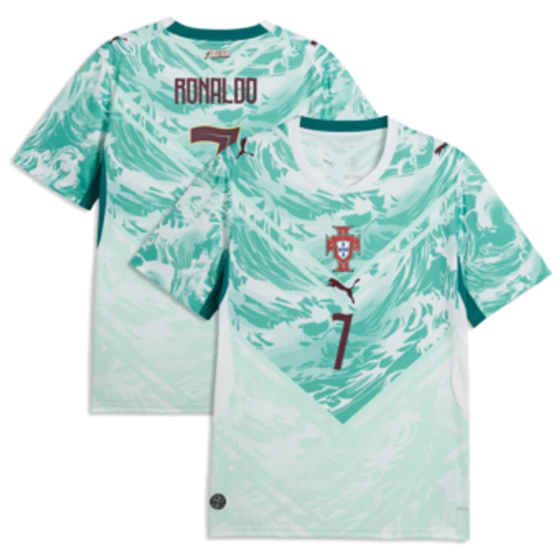 Men's Puma Cristiano Ronaldo White Portugal National Team 2026 Away Replica Jersey