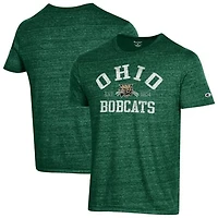 Men's Champion Green Ohio Bobcats Ultimate Triblend T-Shirt