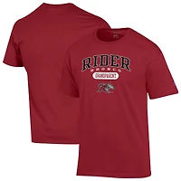 Men's Champion Cranberry Rider Broncs Grandparent Pill Box Jersey T-Shirt