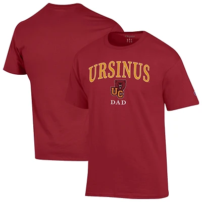 Men's Champion  Cardinal Ursinus Bears Arch Dad Jersey T-Shirt