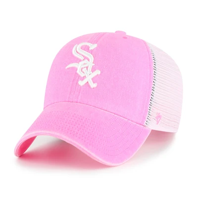 Women's '47 Pink Chicago White Sox Summer Fun Trucker Clean Up Adjustable Hat
