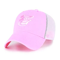 Women's '47 Pink Baltimore Orioles Summer Fun Trucker Clean Up Adjustable Hat