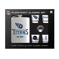MOJO  Tennessee Titans Shot Glass & Flask Gift Set