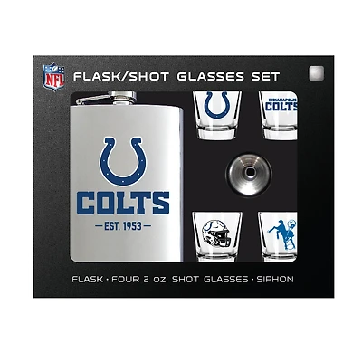 MOJO  Indianapolis Colts Shot Glass & Flask Gift Set