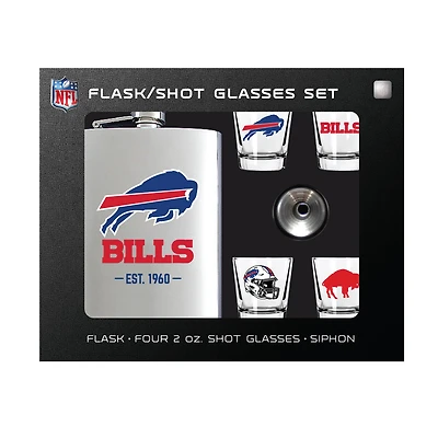 MOJO  Buffalo Bills Shot Glass & Flask Gift Set