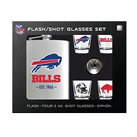 MOJO  Buffalo Bills Shot Glass & Flask Gift Set