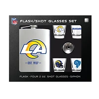 MOJO  Los Angeles Rams Shot Glass & Flask Gift Set