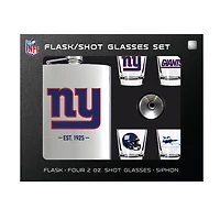 MOJO  New York Giants Shot Glass & Flask Gift Set