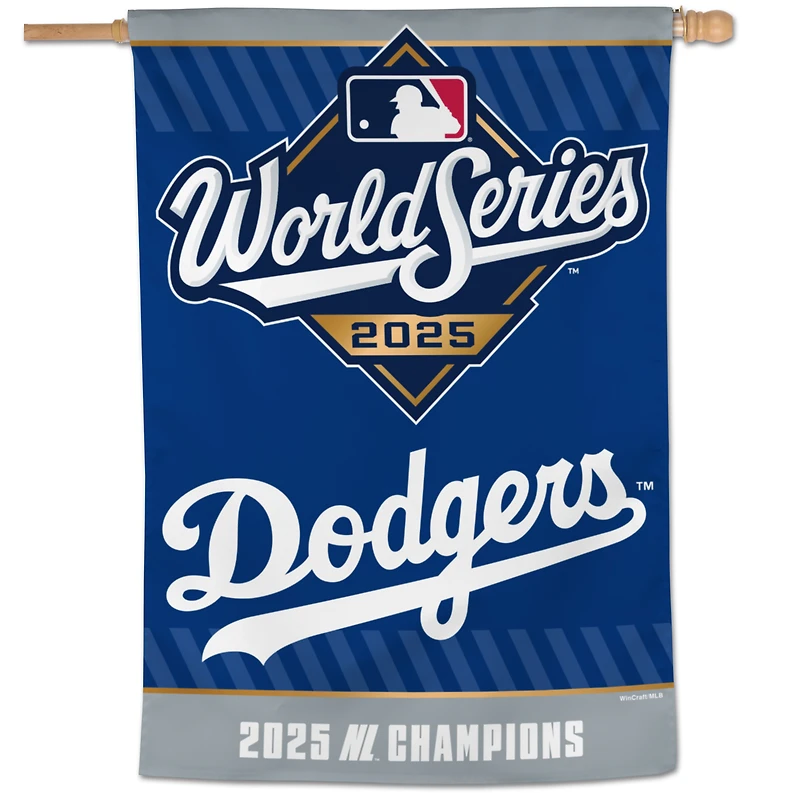 WinCraft Los Angeles Dodgers 2025 National League Champions 28" x 40" Single-Sided Vertical Banner