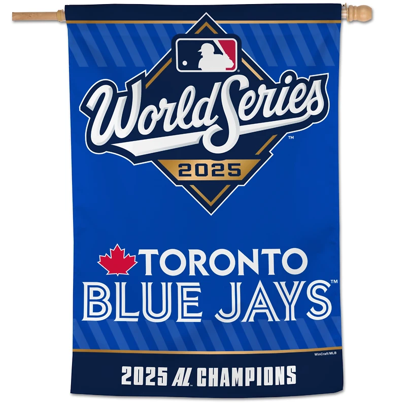 WinCraft Toronto Blue Jays 2025 American League Champions 28" x 40" Single-Sided Vertical Banner