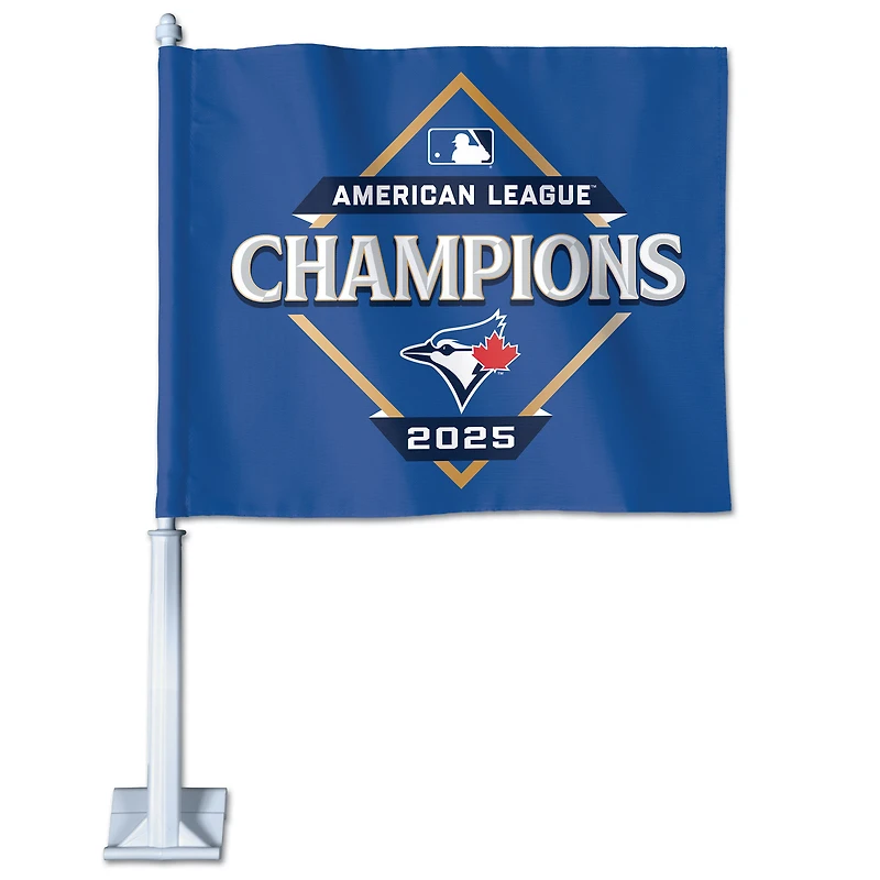 WinCraft Toronto Blue Jays 2025 American League Champions Locker Room Celebration Double-Sided Car Flag