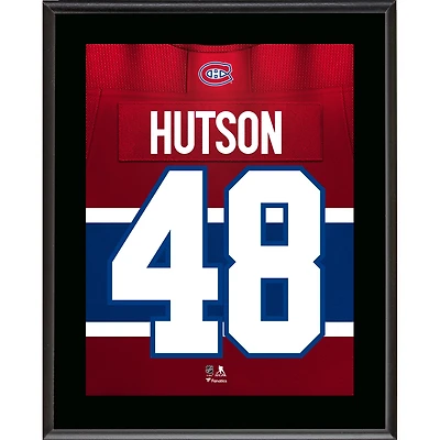 Lane Hutson Montreal Canadiens 10.5" x 13" Jersey Number Sublimated Player Plaque