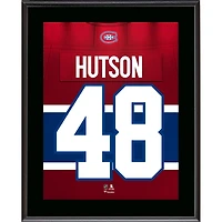 Lane Hutson Montreal Canadiens 10.5" x 13" Jersey Number Sublimated Player Plaque