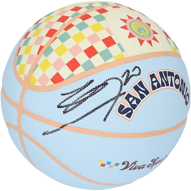 Manu Ginobili San Antonio Spurs Autographed Wilson 2024-25 City Edition Basketball