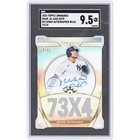 Juan Soto New York Yankees Autographed 2024 Topps Luminaries Game Used Relics #HKAR-JS #15/15 SGC Authenticated 9.5 Card