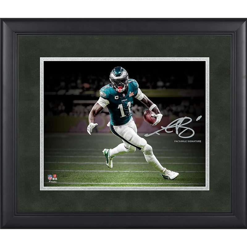 A.J. Brown Philadelphia Eagles Facsimile Signature Framed 11" x 14" Spotlight Photograph