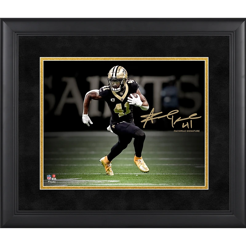 Alvin Kamara New Orleans Saints Facsimile Signature Framed 11" x 14" Spotlight Photograph
