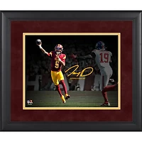 Jayden Daniels Washington Commanders Facsimile Signature Framed 11" x 14" Spotlight Photograph